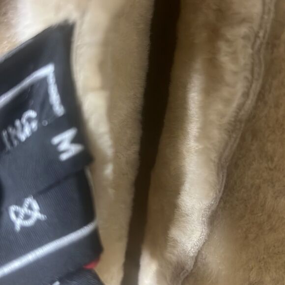SHEARING REAL FUR LINED COAT SIZE M - Picture 2 of 16